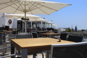 A seafront restaurant in the Marina Rubicaon area of Playa Blanca, Lanzarote